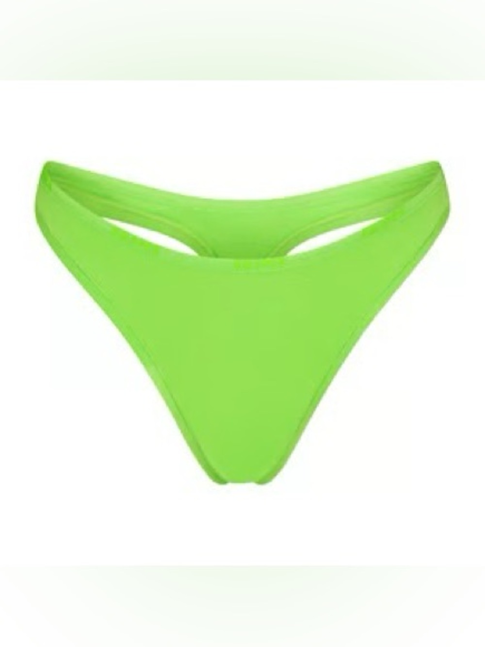 💚 SKIMS Cotton Logo Dipped Thong | Neon Green | Size M | NWT 🏷️